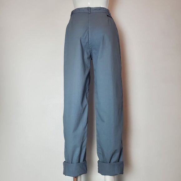 Vintage 80s Prime Cut Slate Blue Trousers - Picture 5 of 11